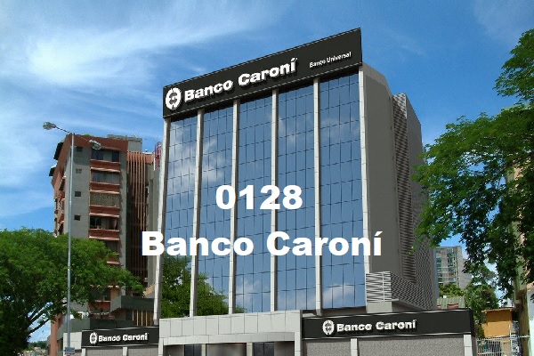 0128 código bancario Banco Caroní, C.A.