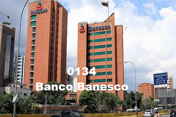0134 código bancario Banesco Banco Universal