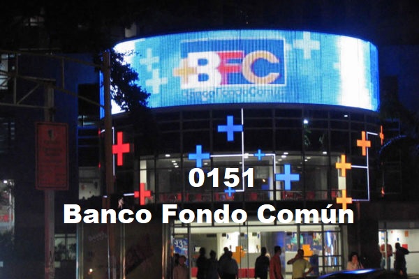 0151 código bancario BFC Banco Fondo Común