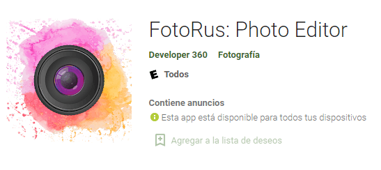 PhotoRus: aplicaciones para PC de fotografía
